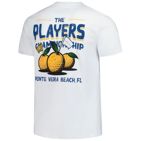 THE PLAYERS Barstool Golf Florida Orange Garment Dyed T-Shirt - White