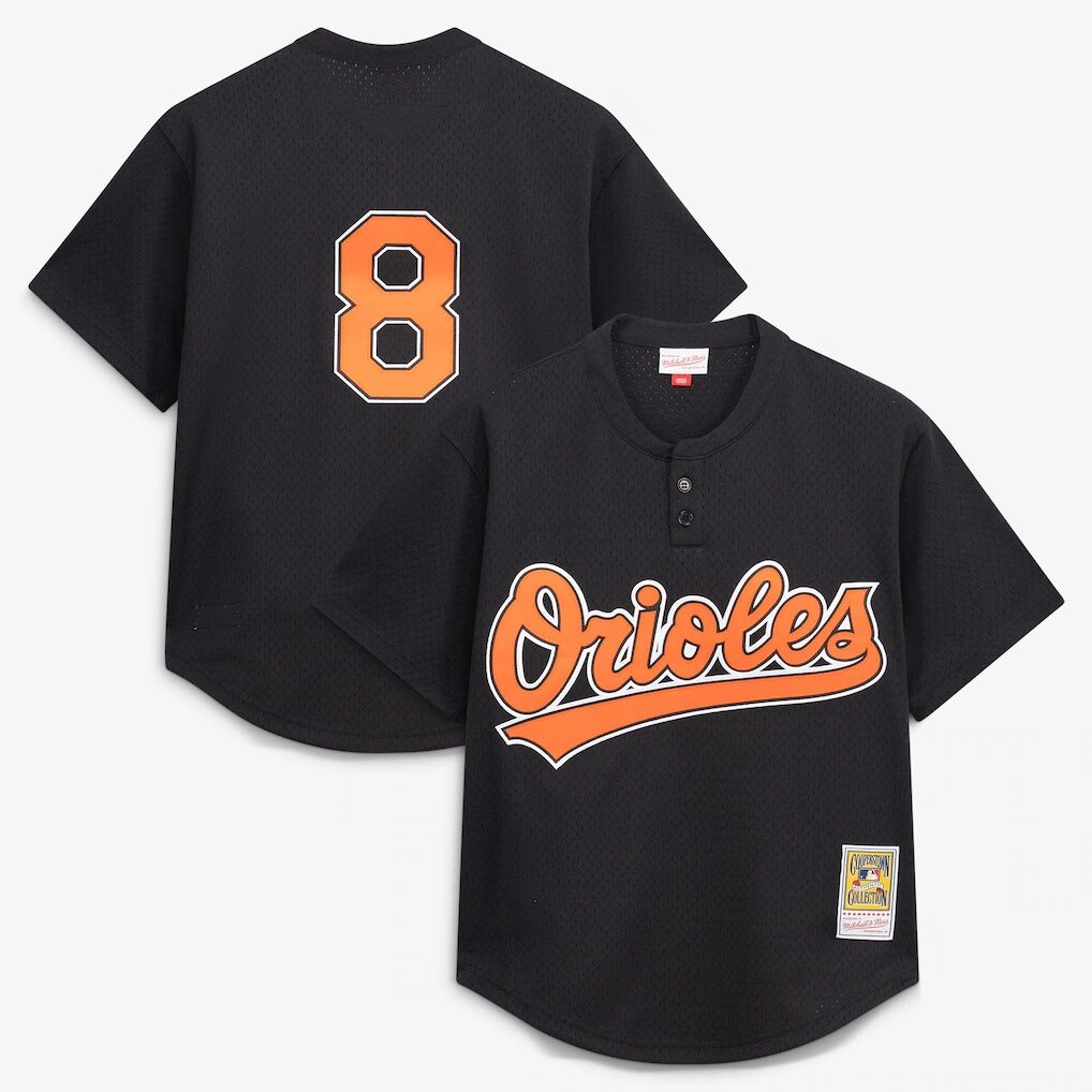 Cal Ripken Jr. Baltimore Orioles Mitchell & Ness Authentic Batting Practice Jersey