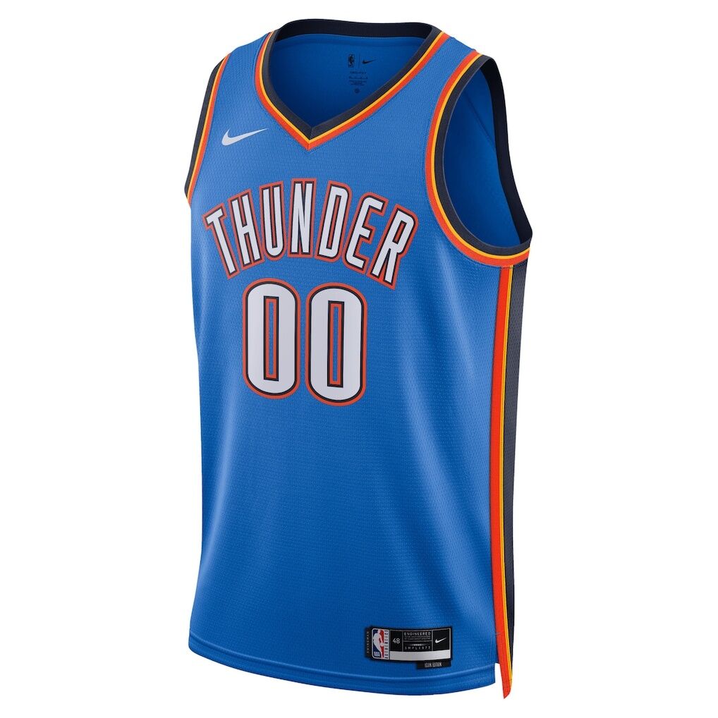 Oklahoma City Thunder Nike Unisex Swingman Custom Jersey Blue – Icon Edition