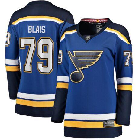 Sammy Blais St. Louis Blues Women's Fanatics Home Breakaway Jersey - Blue - Front View
