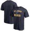 St. Louis Blues Victory Arch T-Shirt - Navy - Front View