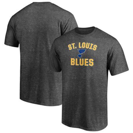 St. Louis Blues Victory Arch T-Shirt - Charcoal - Front View