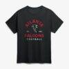 Atlanta Falcons Logo Athletic Vintage Arch T-Shirt - Black - Front View