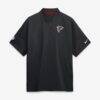 Atlanta Falcons Nike Sideline Short Sleeve Quarter-Zip Coaches Jacket - Black - Front View