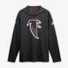 Atlanta Falcons Nike Sideline Dri-FIT Long Sleeve Hooded T-Shirt - Black - Front View