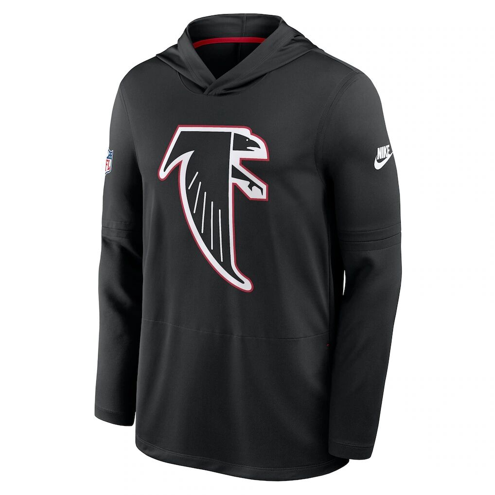 Atlanta Falcons Nike Sideline Dri-FIT Long Sleeve Hooded T-Shirt