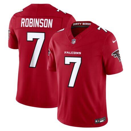 Bijan Robinson Atlanta Falcons Nike Vapor F.U.S.E. Stitched Limited Jersey - Red - Front View