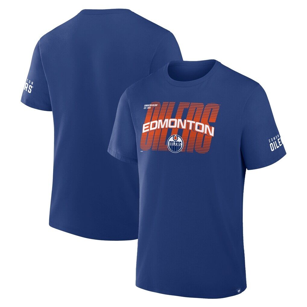 Edmonton Oilers Fanatics Team Vision Legacy T-Shirt – Royal