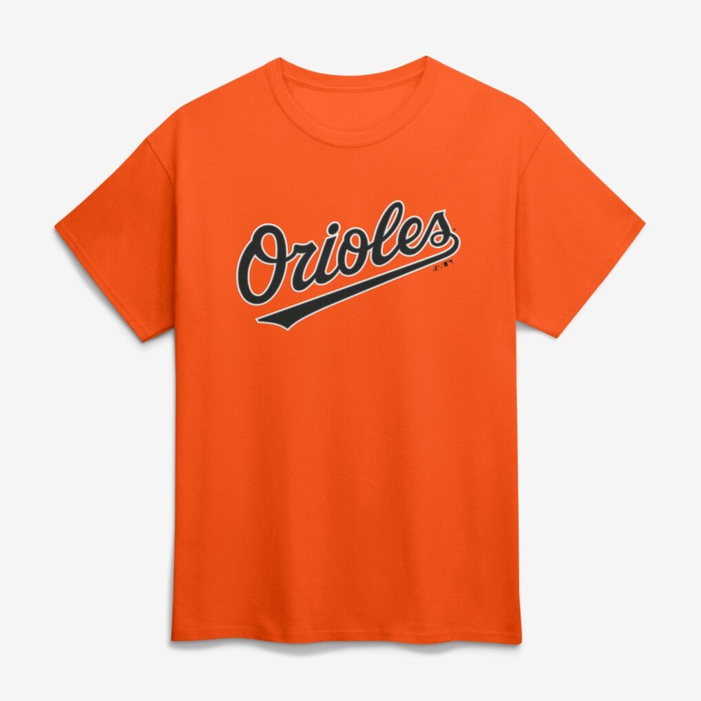 Baltimore Orioles Logo Athletic Wordmark T-Shirt