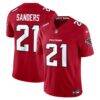 Deion Sanders Atlanta Falcons Nike Vapor F.U.S.E. Stitched Retired Limited Jersey - Red - Front View