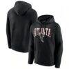Atlanta Falcons Gridiron Classics Campus Standard Pullover Hoodie - Black - Front View