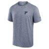 St. Louis Blues Fanatics Front Office Tech T-Shirt - Navy - Back View