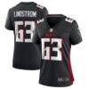 Chris Lindstrom Atlanta Falcons Nike Women's Team Game Jersey - Black - Front View