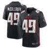Liam McCullough Atlanta Falcons Nike Team Game Jersey - Black - Front View
