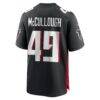 Liam McCullough Atlanta Falcons Nike Team Game Jersey - Black - Side View