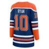 Derek Ryan Edmonton Oilers Fanatics Women's Home Breakaway Player Jersey - - Side View