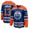 Mattias Janmark Edmonton Oilers Fanatics Home Breakaway Jersey - - Front View