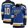 Brayden Schenn St. Louis Blues Fanatics Women's Home Breakaway Player Jersey - Blue - Back View