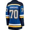 Oskar Sundqvist St. Louis Blues Fanatics Women's Home Breakaway Player Jersey - Blue - Back View