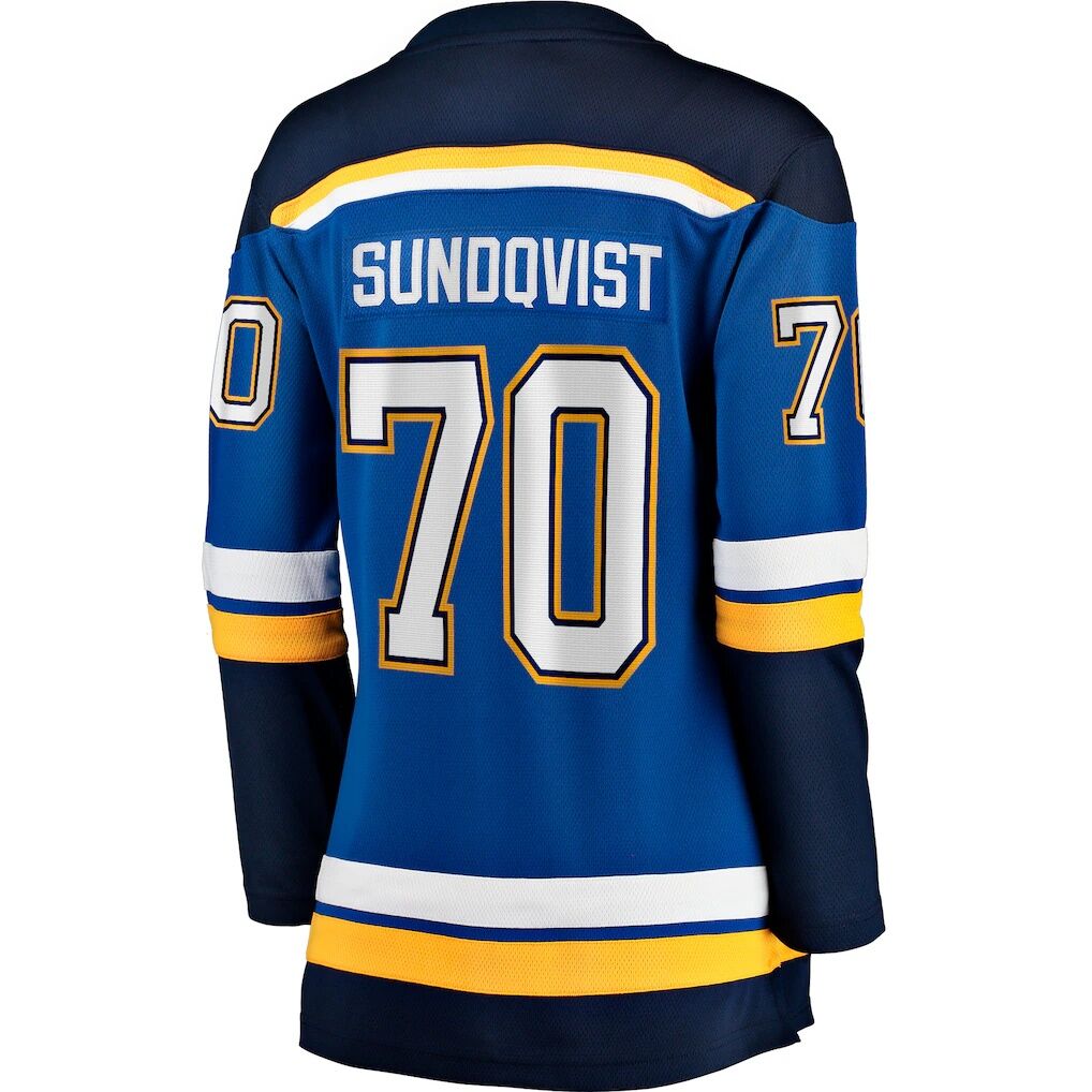 Oskar Sundqvist St. Louis Blues Fanatics Women’s Home Breakaway Player Jersey