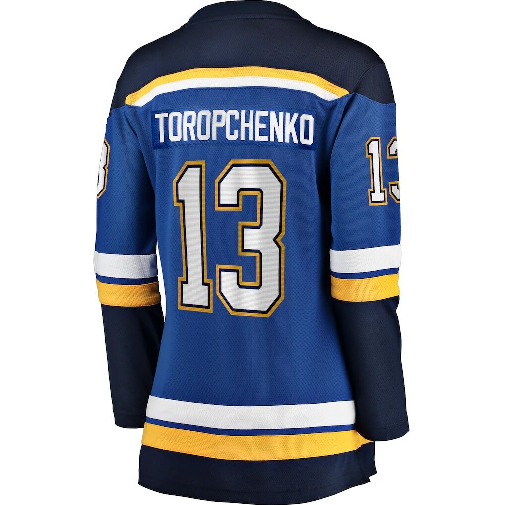 Alexey Toropchenko St. Louis Blues Fanatics Women’s Home Breakaway Player Jersey