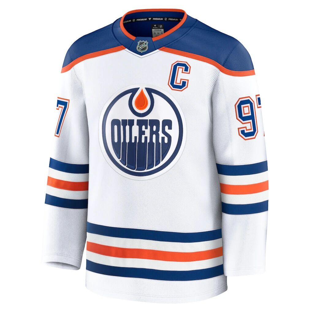 Connor McDavid Edmonton Oilers Fanatics Away Premium Jersey