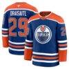 Leon Draisaitl Edmonton Oilers Fanatics Home Premium Jersey - - Front View