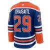 Leon Draisaitl Edmonton Oilers Fanatics Home Premium Jersey - - Side View