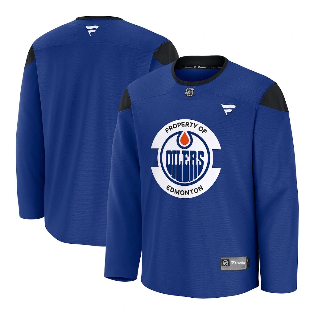 Edmonton Oilers Fanatics Practice Jersey – Royal