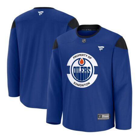 Edmonton Oilers Fanatics Practice Jersey - - Front View