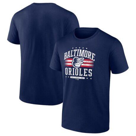 Baltimore Orioles Americana Team T-Shirt - Navy - Front View