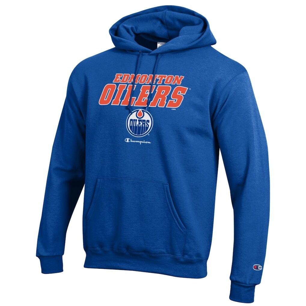 Edmonton Oilers Champion Eco Powerblend Pullover Hoodie – Royal