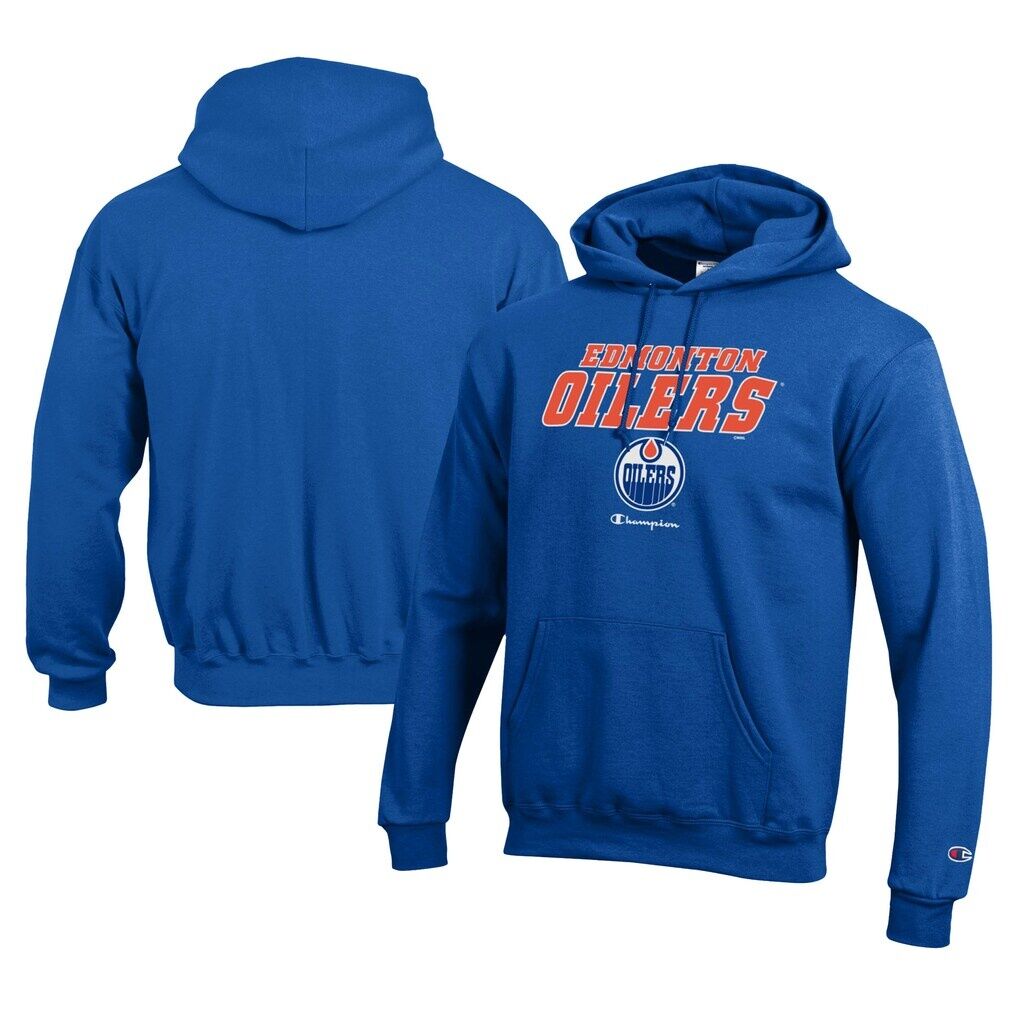 Edmonton Oilers Champion Eco Powerblend Pullover Hoodie – Royal