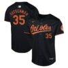 Adley Rutschman Baltimore Orioles Nike Youth Alternate Limited Player Jersey - Black - Back View
