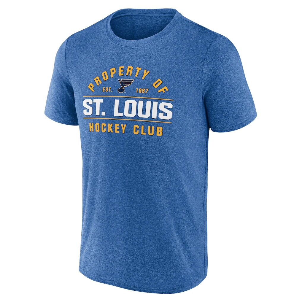 St. Louis Blues Fanatics Property Of T-Shirt – Heather Blue