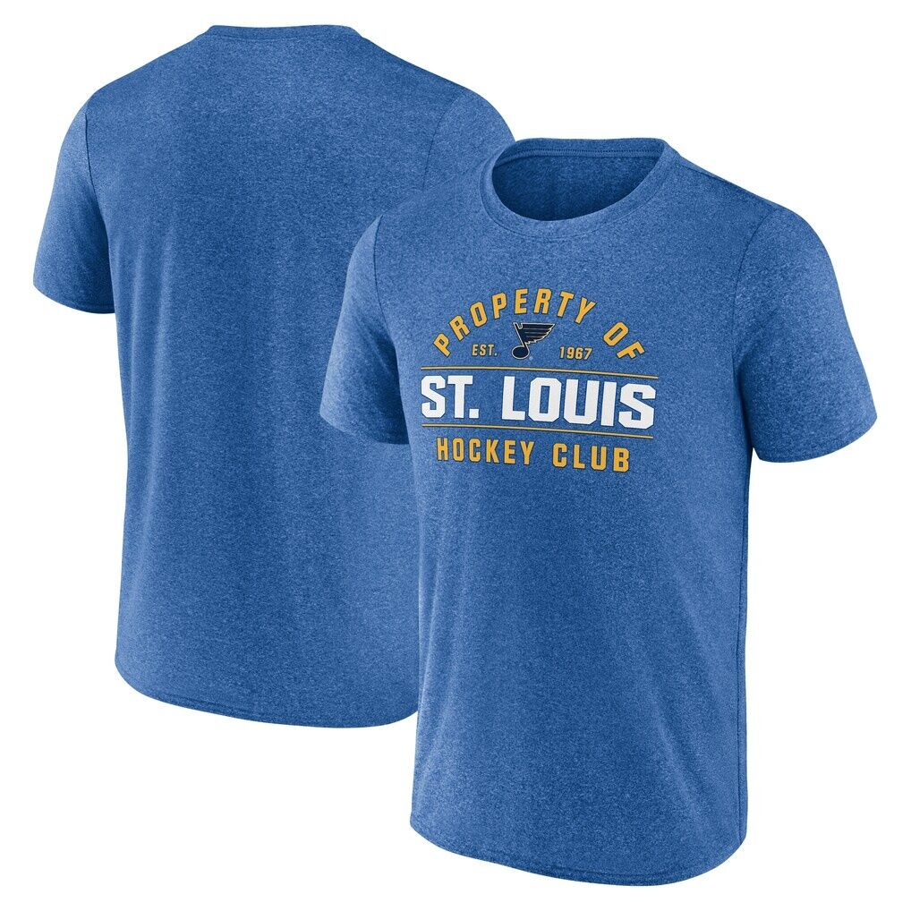 St. Louis Blues Fanatics Property Of T-Shirt – Heather Blue