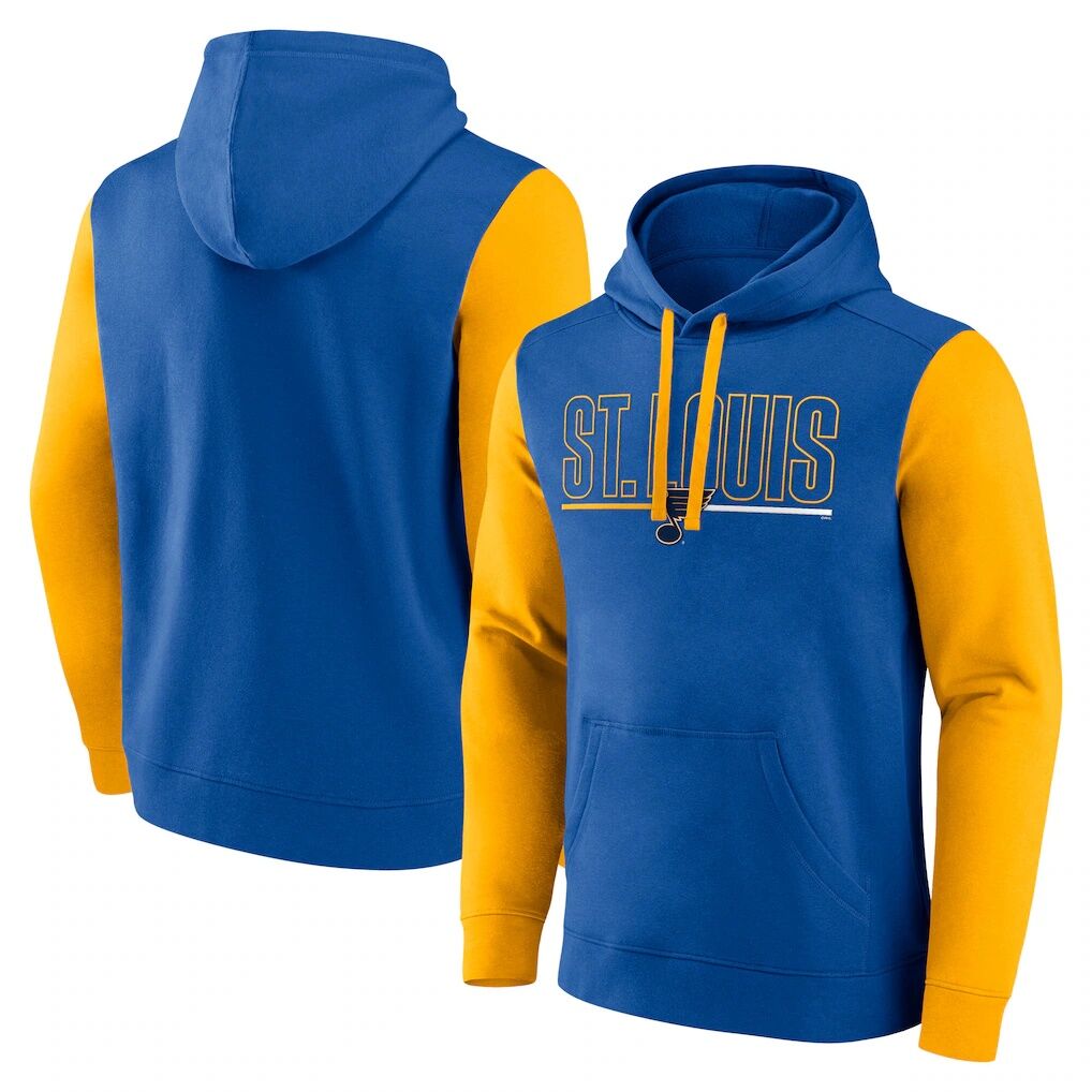 St. Louis Blues Logo Athletic Deliver Fleece Pullover Hoodie