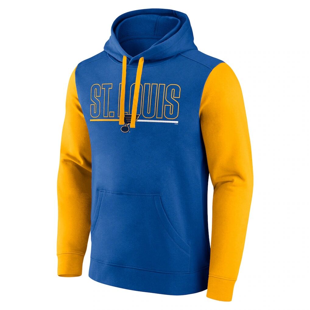 St. Louis Blues Logo Athletic Deliver Fleece Pullover Hoodie