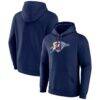 Oklahoma City Thunder Primary Logo Pullover Hoodie - Navy - Front View