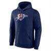 Oklahoma City Thunder Primary Logo Pullover Hoodie - Navy - Side View