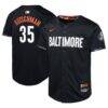 Adley Rutschman Baltimore Orioles Nike Youth City Connect Limited Player Jersey - Black - Front View