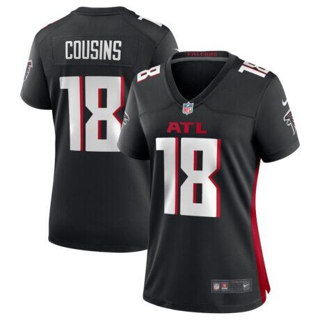 Kirk Cousins Atlanta Falcons Nike Women's Game Player Jersey - Black - Front View