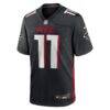 Jalon Walker Atlanta Falcons Nike Team Game Jersey - Black - Back View