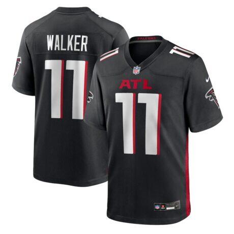 Jalon Walker Atlanta Falcons Nike Team Game Jersey - Black - Front View