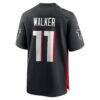 Jalon Walker Atlanta Falcons Nike Team Game Jersey - Black - Side View