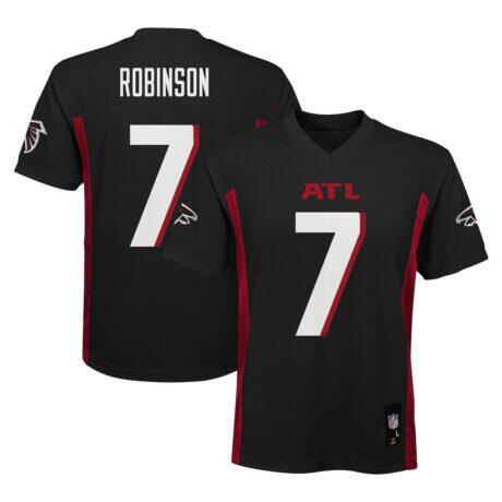 Bijan Robinson Atlanta Falcons Preschool Replica Player Jersey - Black - Front View
