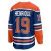 Adam Henrique Edmonton Oilers Fanatics Home Breakaway Jersey - - Side View