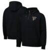 Atlanta Falcons Dunbrooke Unisex Defender Quarter-Zip Hoodie - Black - Front View