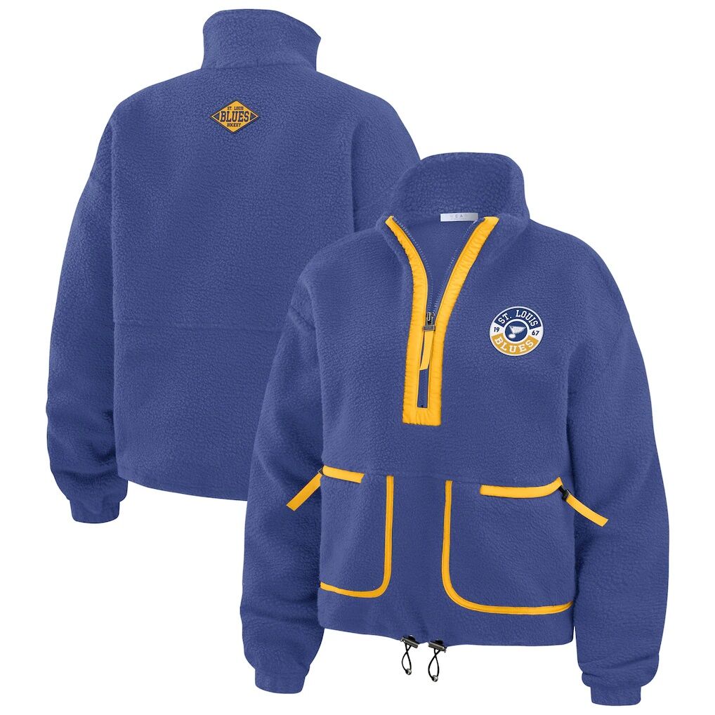 St. Louis Blues WEAR by Erin Andrews Women’s Polar Fleece Half-Zip Jacket
