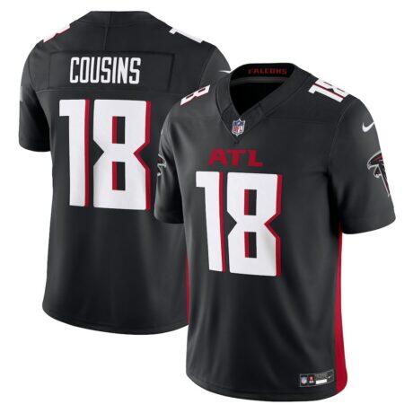 Kirk Cousins Atlanta Falcons Nike Vapor F.U.S.E. Limited Jersey - Black - Front View